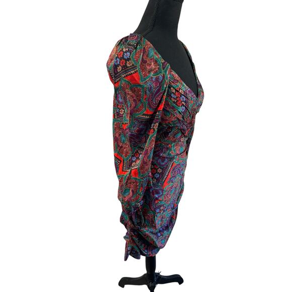 NWT! Veronica Beard Bellino Printed Silk-Blend Jacquard Dress - Size 4 - Picture 6 of 10